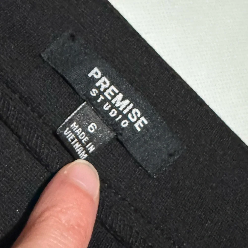 Premise Long Modest No Slit Black‎ Classic Office Stretch Pencil Skirt Size 6